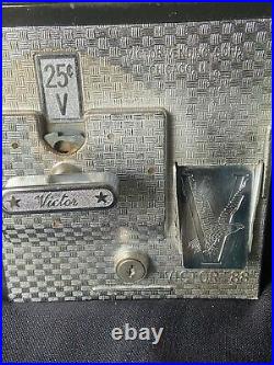 Vending Machine W/ Lock, 25 Cents Side Insert Coin Operated 1.77