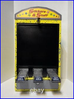 $1 Vend Impulse Industries 3 Column Pokemon Card Sticker Tattoo Vending Machine