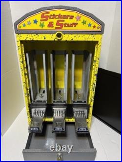 $1 Vend Impulse Industries 3 Column Pokemon Card Sticker Tattoo Vending Machine