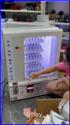 10 Slot Food Drink Candy Bill Coin Acceptor Desktop Wall Vending Machine