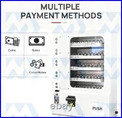 10 Slot Snack Vending Machine for Food/Drink/Snack Mounted Money Bill + coins