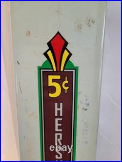 1923 5 Cent Hershey Milk Chocolate Bars Coin Op Vending Machine AMCO Chicago