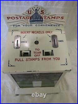 1930's Vintage Northwestern Nickel Coin Op Postage Stamp Vending Machine