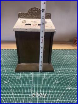 1930's Vintage Northwestern Nickel & Dime Coin Op Postage Stamp Vending Machine