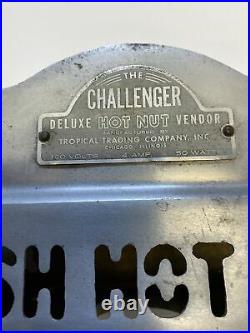 1940's Challenger Deluxe Hot Nut Coin Op Vending Machine Top Portion