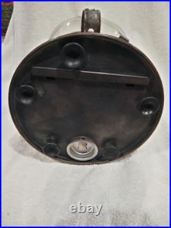 1940's VINTAGE FORD GUMBALL VENDING MACHINE PENNY COIN OP RESTORED COPPER FINISH