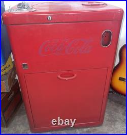 1950's Vendo Model A23E Coca Cola Vending Machine, Spin Top, Coin Op