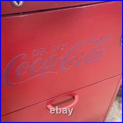 1950's Vendo Model A23E Coca Cola Vending Machine, Spin Top, Coin Op
