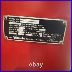 1950's Vendo Model A23E Coca Cola Vending Machine, Spin Top, Coin Op