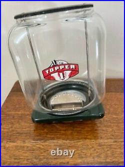 1950's Victor Gumball Vending Machine Topper 1 Cent Coin Mechanism withKey