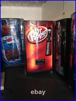 2 X Dr Pepper Soda Vending Machine withCoin & Bill Acceptor Vendo 540-10 Refurbed