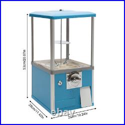 20 H Vending Coin Bank Vintage Gumballs Dispenser Blue Gumball Machine