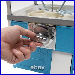20 H Vending Coin Bank Vintage Gumballs Dispenser Blue Gumball Machine