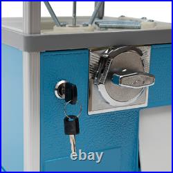 20 H Vending Coin Bank Vintage Gumballs Dispenser Blue Gumball Machine