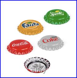 2020 COCA-COLA FANTA SPRITE COKE-DIET Silver Coins Bottle Caps & Vending Machine