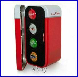 2020 Fiji 4 x $1 Coca-Cola Bottle Cap Four Coin Vending Machine Set. 999 Silver