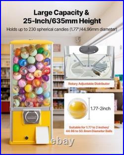 25 Candy Vending Machine Coin-Operated, Adjustable Feeder, No Power Needed