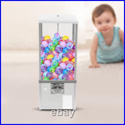 25 White Coin-Operated Capsule Vending Machine With Lockable Cash Box