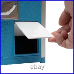 25-cent Gumball Machine 20 H Vending Coin Bank Vintage Gumballs Dispenser Blue