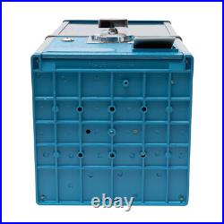 25-cent Gumball Machine 20 H Vending Coin Bank Vintage Gumballs Dispenser Blue