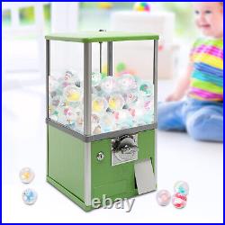 25-cent Gumball Machine 20 H Vending Coin Bank Vintage Gumballs Dispenser Green