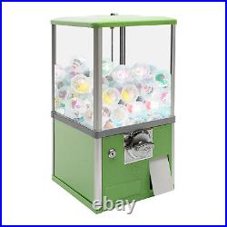 25-cent Gumball Machine 20 H Vending Coin Bank Vintage Gumballs Dispenser Green