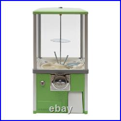25-cent Gumball Machine 20 H Vending Coin Bank Vintage Gumballs Dispenser Green 25-cent Gumball Machine 20 H Vending Coin Bank Vintage Gumballs Dispenser Green