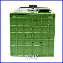 25-cent Gumball Machine 20 H Vending Coin Bank Vintage Gumballs Dispenser Green