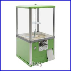 25-cent Gumball Machine 20 H Vending Coin Bank Vintage Gumballs Dispenser Green 25-cent Gumball Machine 20 H Vending Coin Bank Vintage Gumballs Dispenser Green