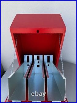 3 Column Pokémon Card / Sticker Vending Machine Red NO COIN MECHS AS IS