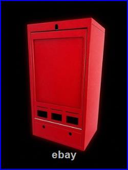 3 Column Pokémon Card / Sticker Vending Machine Red NO COIN MECHS AS IS