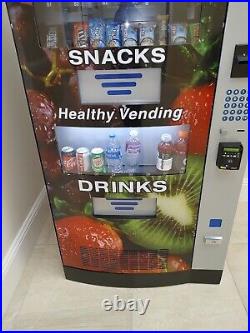 5 Combo vending machines, 1 entrée unit, 1 snack machine, 1 dolly for sale used