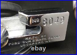 #8049 Slug Rejector FORD GUM MACHINE Fordway Coin Op Chrome Ring Penny 1 Cent