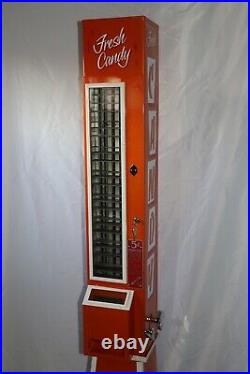 Antique 50s U Select It Coin Op Candy Bar Vending Operated Machine RESTORED RARE
