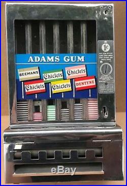 Antique Adams Gum Machine Coin Operated Chiclets Penny FREE SHIPPING
