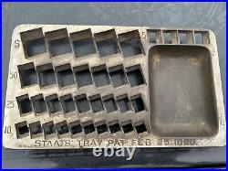 Antique Original STAATS Bank Money Coin Changer Tray Patented 1890 Banker