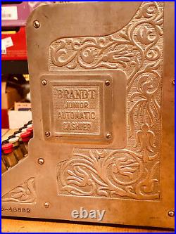 Antique Ornate 1930 Brandt Junior Automatic Cashier Coin Change Cash Register