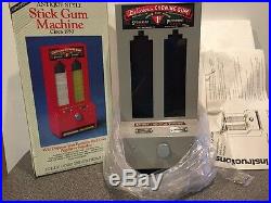 Antique Style Stick Gum Machine Coin Operated Jolly Good Industries New Boxed