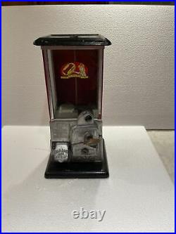 Antique The Master Antique 1 Cent Gumball Machine Coin 1923 Red & Black