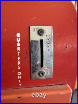 Antique Vintage USPS Postal Service Stamp Vending Machine Wall Mounted Coin Op