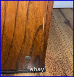 Antique Wooden Wood Star Cigarette Coin Operated Counter Vending Machine Store