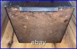 Antique Wooden Wood Star Cigarette Coin Operated Counter Vending Machine Store