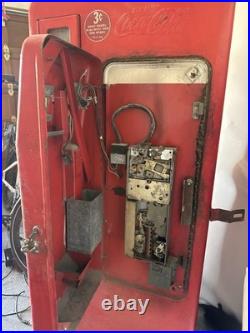 As Is' 1950's Coca-Cola 3¢ Coin Operated Bottle Vending Machine