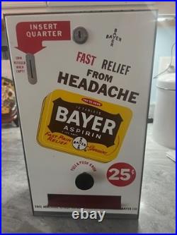 Awesome Vintage BAYER Aspirin Coin Operated Vending Machine