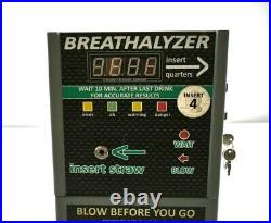 Bar Breathalyzer Coin Operated Vending Machine Quarters Alcohol Tester Hanging