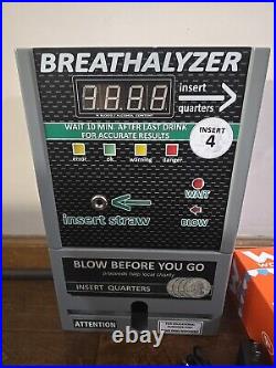 Bar Breathalyzer Coin Operated Vending Machine Quarters Alcohol Tester Hanging