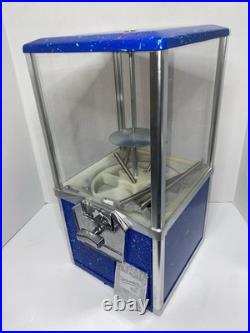 Blue Northwestern 2 Capsule Toy Bulk Vending Machine 50cent Vend Withkeys