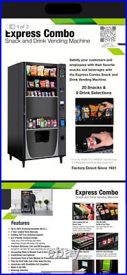 Brand New Combo Vending machine / With 60 options. Munchy Machine Brand New Combo Vending machine / With 60 options. Munchy Machine