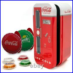 COCA COLA Bottle Cap Vending Machine Set Fiji 2020 4 x 1$ Silver Coins NIB NEW