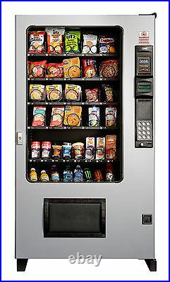 Candy Chip & Snack Vending Machine Gray/Black, AMS 45 Select withCoin & Bill Mech